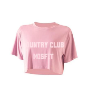 Country Club Misfit Cropped Tee