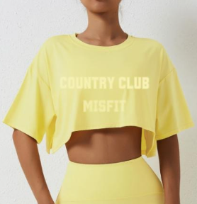 Country Club Misfit Cropped Tee
